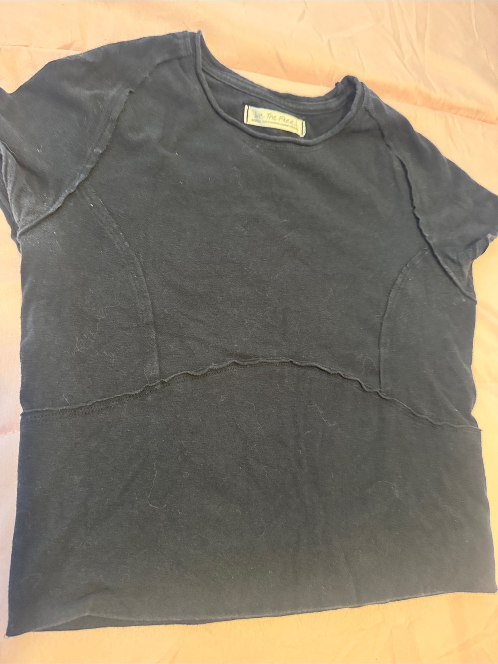 We The Free Black Crop Top